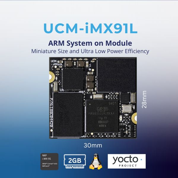 UCM-iMX91L: NXP i.MX91 SOM